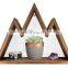 Wall Shelf Wood Floating Mountain Shelf Crystal Display Shelf Rustic