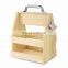 Brown color Wooden Caddy Tote For Six Pack Beer Sodas with Bottle Opener