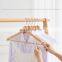 Stainless Steel Non Slip Logo Space Saving Pants Kids Hooks Store Coat Wholesale Cloth Wood Hanger For Clothing