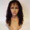 18 inch Natrual Color Curly Remy Human Hair Wig with Factory Price