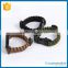 Paracord survival bracelet with compass, whistle&fire starter wholesale