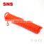 SNS wholesale ACLW series Spiral Air Hose flexible pu tube with connector