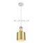 Indoor Decoration Iron Transparent Lampshade Brass Pendant Light Dining Room Chandelier LED Lamp