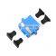 Optic coupler 2 Port Dual core SC PC UPC Single mode Duplex Blue Fiber Optic Adapter