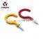 Wholesale Factory Price Color Ceiling Drill Coated Cup Open Eye Screw Hook For Daily Use
