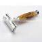 Black Chrome Durable Reusable  Eo-friendly Metal Razor Bamboo Shaving Safety razor