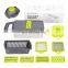 12 in 1 Multi-Purpose Manual Operation Hand Grate Food Veggie Dicer Egg Separator Mandoline Slicer Vegetable Chopper Cutter