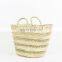 Handwoven from sustainable Seagrass Bag, Natural Beach Bag, Round Straw Summer basket Vietnam Supplier