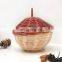 Handmade Rattan Hazelnut Storage Basket Rattan Storage Basket