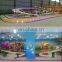 Best price mini shuttle electric train rides on with tracks car child factory