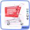 Supermarket shopping rolling hand pull trolley