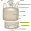 FIBC Bulk Jumbo Container Bags Type C Antistatic Conductive PP 1 Ton Super Sack Big Bulk Jumbo FIBC Bag