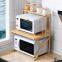 Bamboo Spice Rack Kitchen Organizer Pantry Shelf Kitchen Storage Counter Shelves Spice Rack