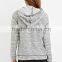 Autumn Lightweight Heathered Knit Pullover Hoodies with Front Pocket