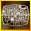 Custom baseball championship ring with zircon top quality champion rings