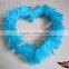 Wholesale Craft Feather Heart Shape With Turkey Marabou Feather Handcrafted Products For Christmas Decorations Tree