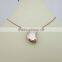 2016 Latest Fashion Design Rose Gold Heart Jewelry Necklace