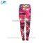 High quality yoga pants women sexy gym sports tights pritting ladies fitness leggings