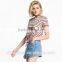 China Supplier Girl Apparel Fashion Classic T Shirt Stripe Woman Apparel