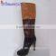 OEM,ODM high heel genuine leather material women high heel boots shoes