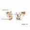 New Products In 2016 Stainless Steel Stud Butterfly Earrings