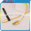 High quality gold foil round cover 2 A Micro USB 2.0 port data cable for transfering and charging