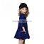 Baby Girls' Kids Winter Autumn Thicken Woolen Pleated Ruffles Dresses Clothes Manufacturer OEM Type ODM Factory Guangzhou