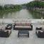 Luxury Round Rattan Large Garden Use Sofa Set and Wicker Outdoor Furniture