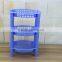 3 layers plastic rack/double layers detachable shelf/3 Layers combined shelf/DIY shelf/triple tier shelf