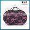 Pure color lace decorated EVA bra travel bag/case/box