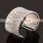 2016 silver stainless steel open cuff bangle bracelets for Women girls jewelry