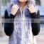 women elegant mink fur vest with fur collar