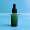 1/2 oz 15ml Latest design hot sale green glass essential oil bottle with dropper