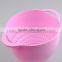 2016 New Design round shape rainbow bowl salad plastic mixing bowl