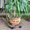 High quality Round solid wood pine plant pot tray for sale