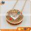 Fashion Stainless steel clear crystal necklace