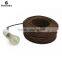 Dark Brown Fabric Textile Power Cord Round,Colourful Fabric Electric Cord
