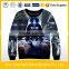 100% polyester fabric print sweaters in clothing factory with your design
