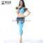 Wuchieal Women Belly Dance Costumes for Practice, Top and Pants Set