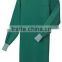 Disposable spunlace operating gown