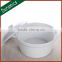 Fashion style white porcelain casserole with lid