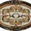 Custom house floor design waterjet foyer marble medallion