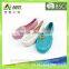 PVC Women Summer Flat Sandals Hold Shoes with Bow