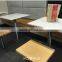 Acrylic soid surface Restaurant dining tables and chairs, artificial marble stone KFC table tops