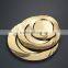 9"Plastic Round Disposable Gold Dinner Plate