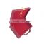 hot red faux leather jewelry box