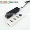 low cost Portable 4 ports usb2.0 hub/4 ports usb hub usb 2.0