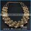 New luxury wedding gift jewelry exaggerate beads fancy gold necklace