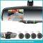 AK2-035LAP4 auto dimming rearview mirror parking radar detector and automatically backup camera display
