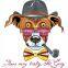High Quality Water Transfer Eco-friendly Beautiful Dog Tattoos Stickerr